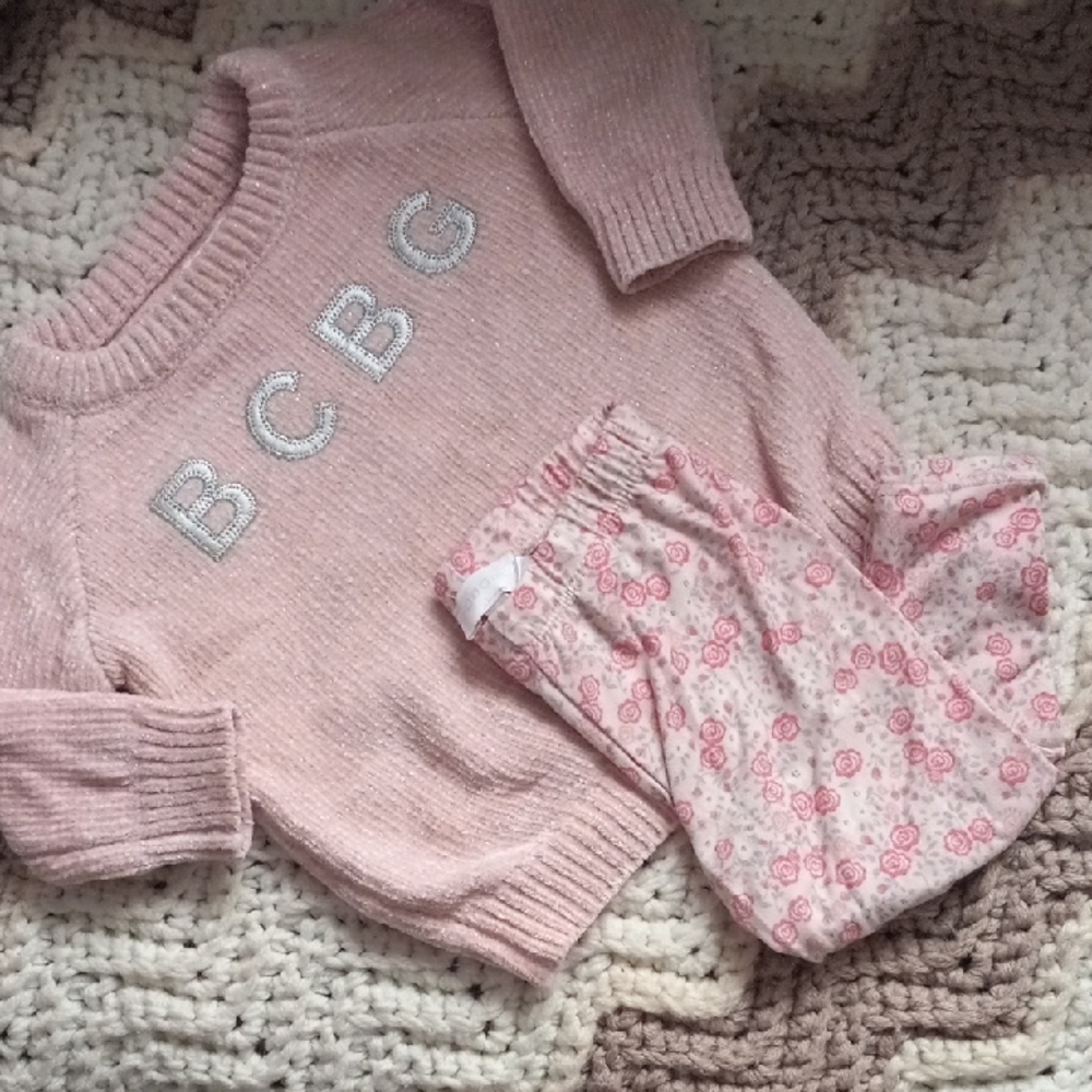 BCBG Soft Pink Knit Sweater